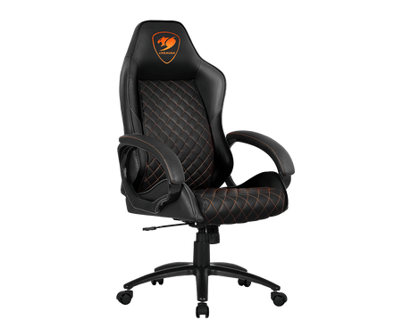 Cougar Fusion Black Gamer Stol Sort Orange Cougar