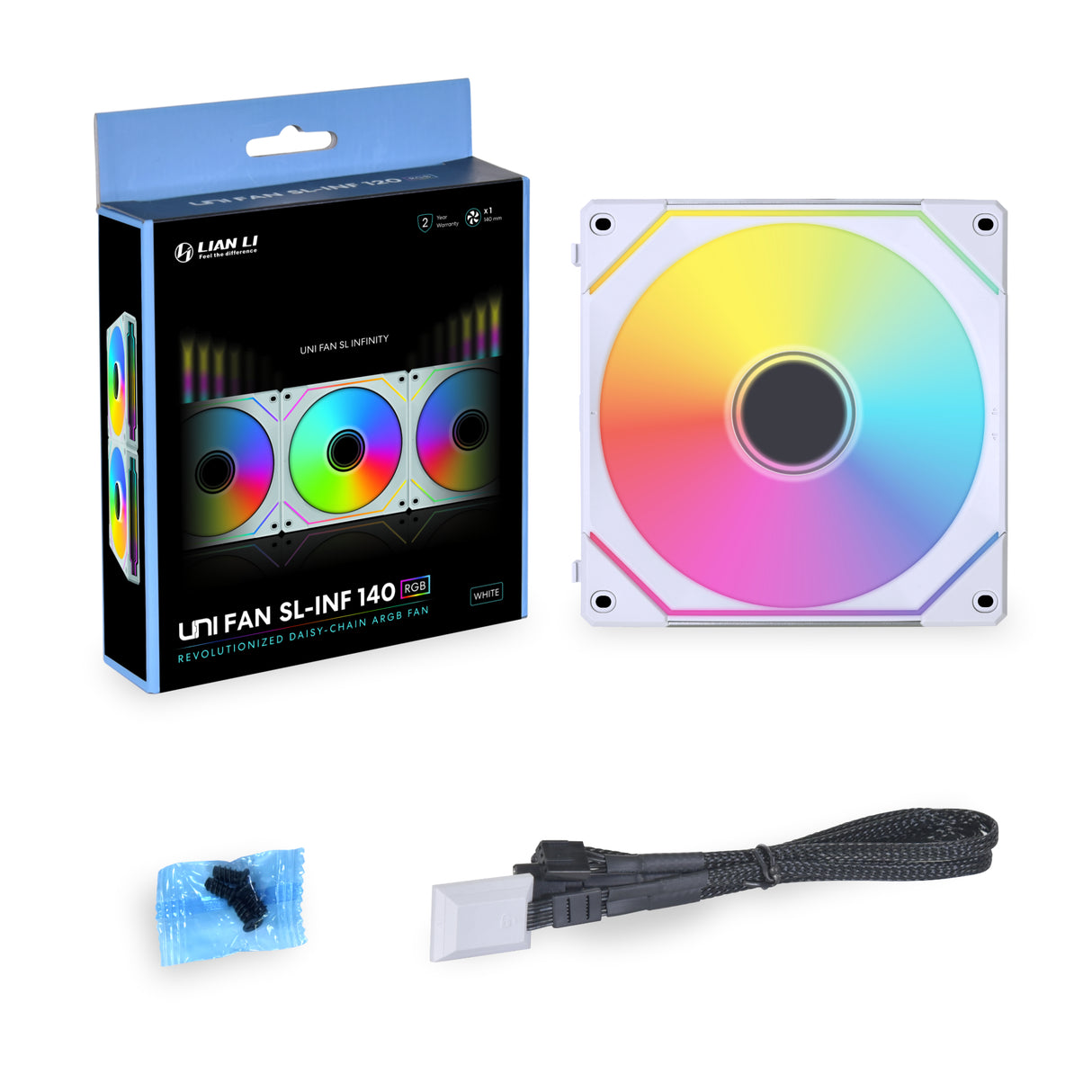 Lian li UNI FAN SL INF PWM White - 140mm, infinity RGB, single pack