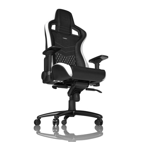 noblechairs EPIC Real Leather Sort/Hvid/Rød noblechairs