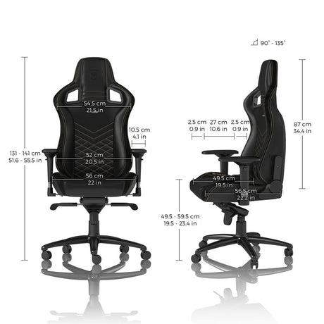 noblechairs EPIC Sort/Guld noblechairs