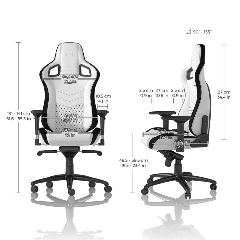 noblechairs EPIC Hvid/Sort noblechairs