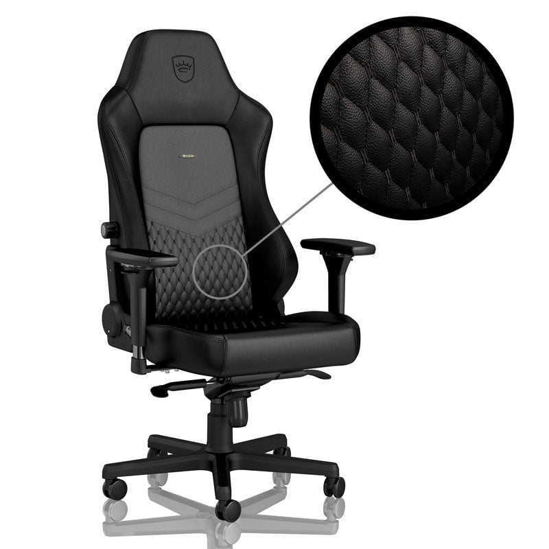 noblechairs HERO Real Leather Sort noblechairs