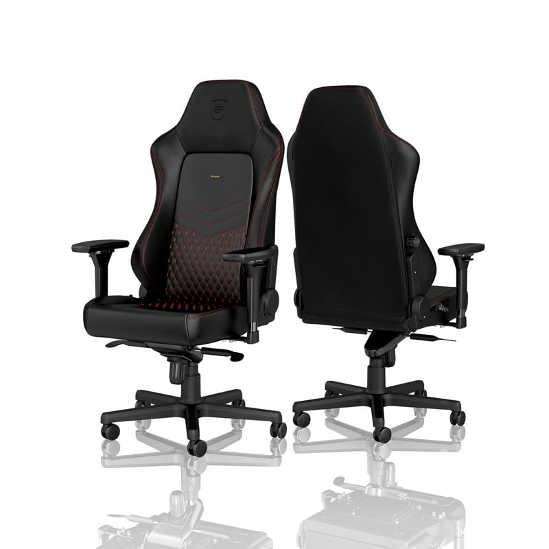 noblechairs HERO Real Leather Black/Red noblechairs
