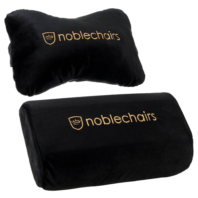 noblechairs Pillow Set EPIC/ICON/HERO Black/Gold noblechairs