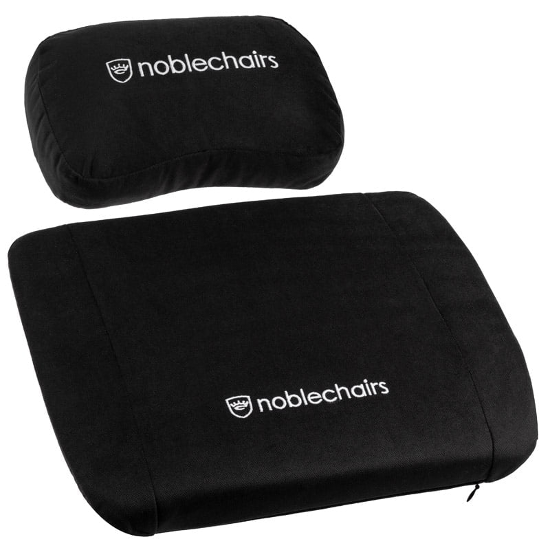 noblechairs Memory Foam Pillow Set Black noblechairs
