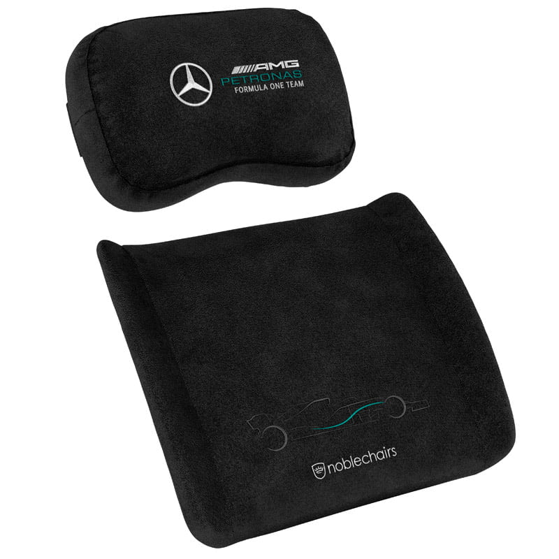 noblechairs Memory Foam Pillow Set Mercedes-AMG Petronas Formula One Team Edition noblechairs