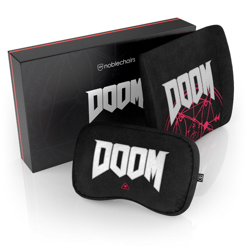 noblechairs Memory Foam Pillow Set DOOM Edition noblechairs