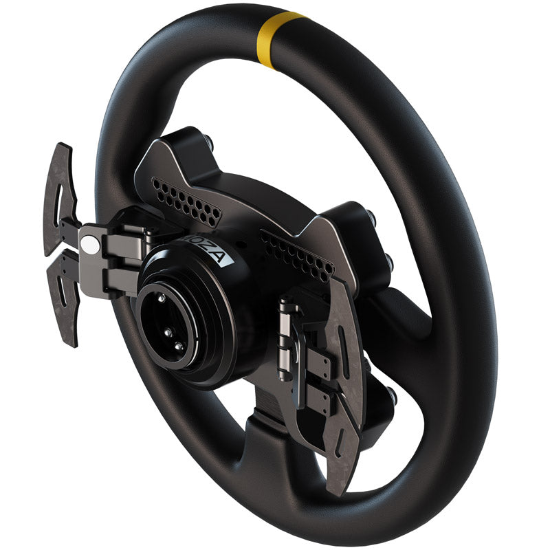 MOZA RS V2 Steering Wheel, Round - Læder(33 cm)