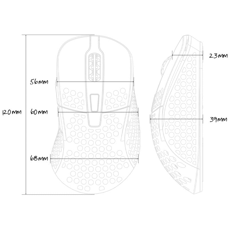 Xtrfy M4 RGB, Gaming Mouse, Pink Xtrfy