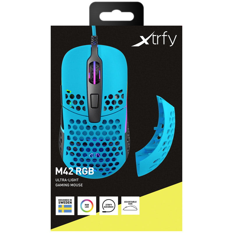 Xtrfy M42 RGB Miami Bleu - Achat Souris Gamer Ultra légère