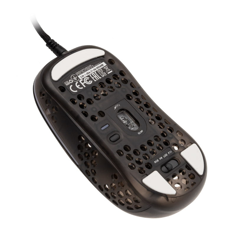 Xtrfy MZ1 RGB Rail Gaming Mouse, Black Transparent Xtrfy