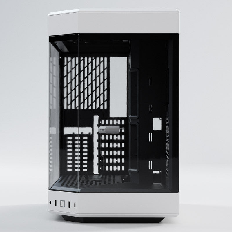 Hyte Y60 Midi Tower - Black/White, PCI-e 4.0, Panoramic Glass View HYTE