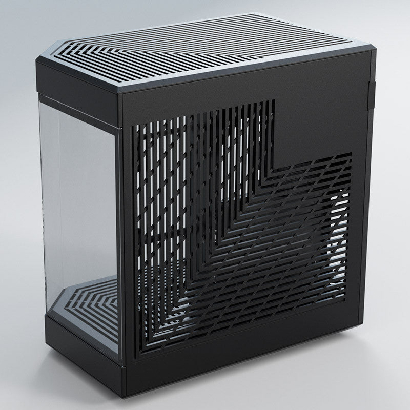 Hyte Y60 Midi Tower - Black/Black, PCI-e 4.0, Panoramic Glass View HYTE