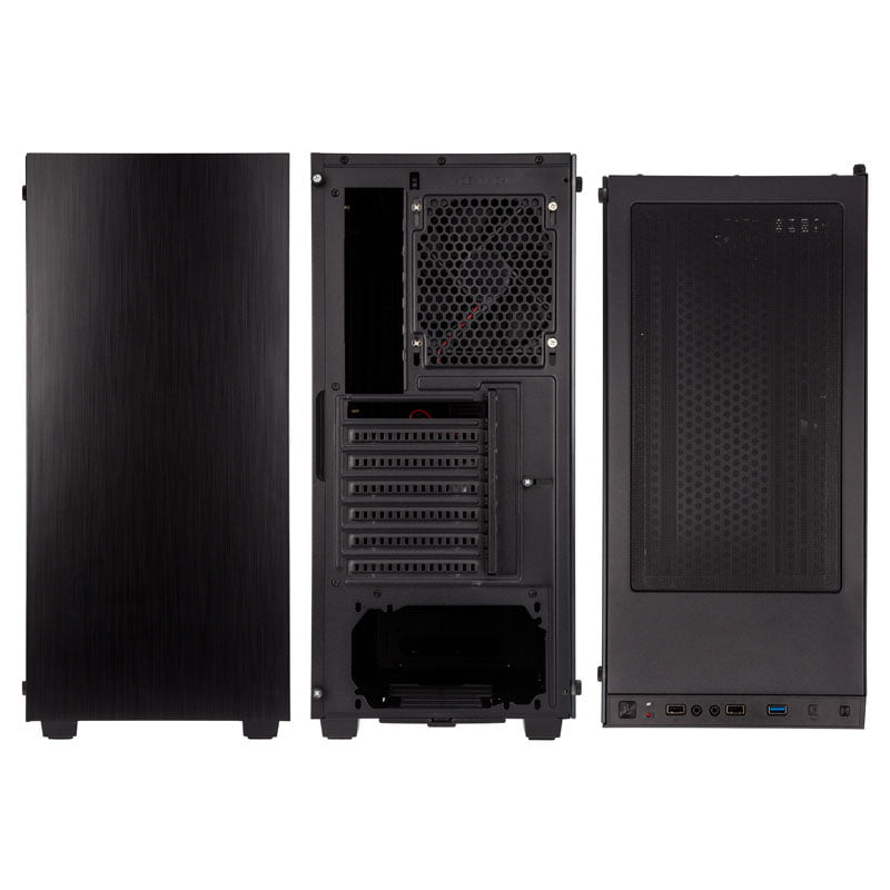 Kolink Stronghold Midi-Tower, Tempered Glass - Black Window Kolink