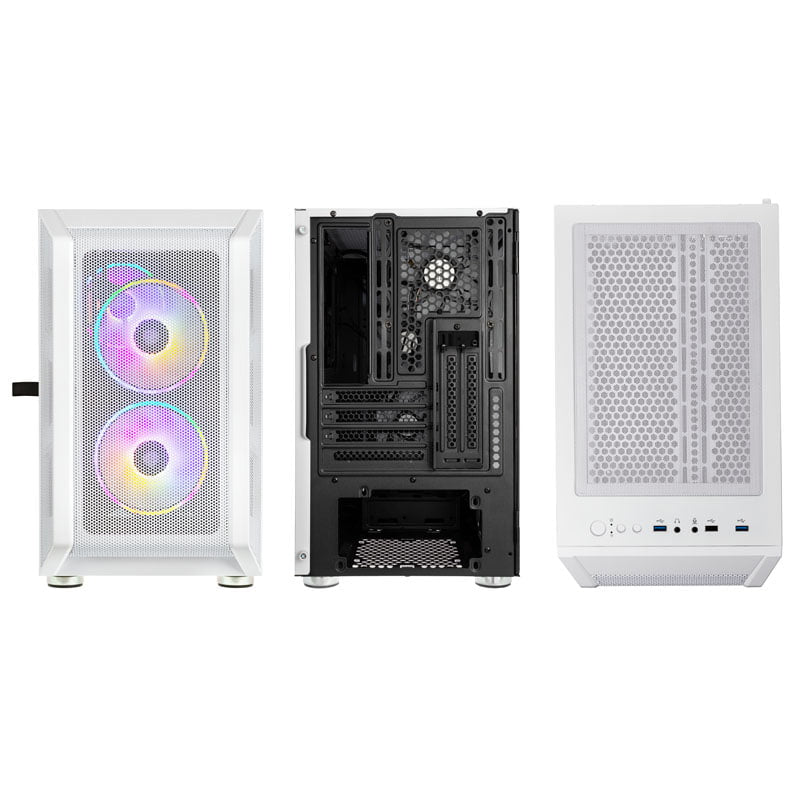 Kolink Citadel Mesh RGB Micro-ATX Case - White Kolink