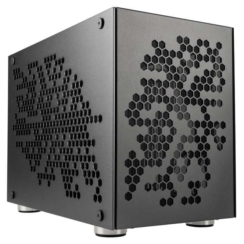 Kolink Rocket Heavy Vented Edition Aluminium Mini-ITX Case-Gunmetal Grey Kolink
