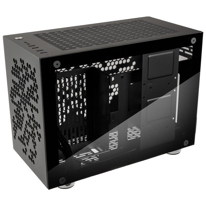 Kolink Rocket Heavy Vented Edition Aluminium Mini-ITX Case-Gunmetal Grey Kolink