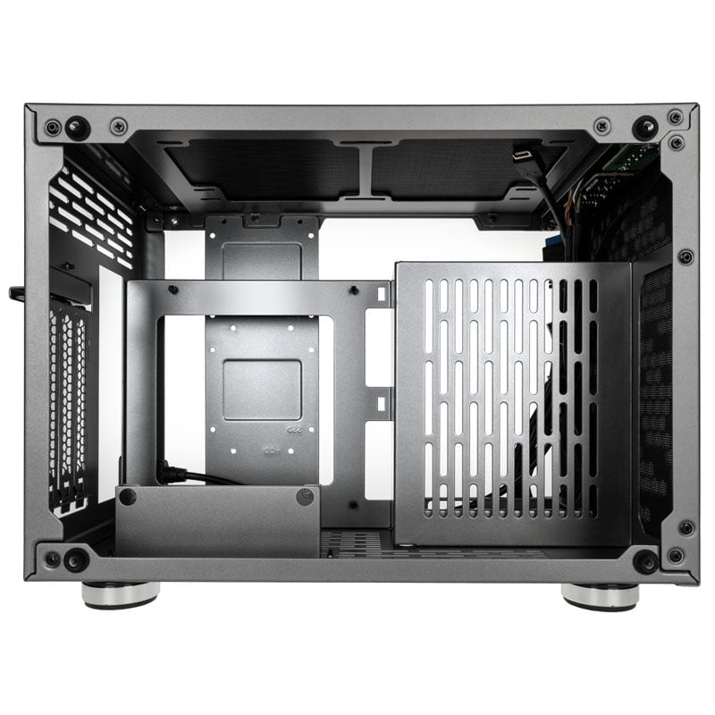 Kolink Rocket Heavy Vented Edition Aluminium Mini-ITX Case-Gunmetal Grey Kolink