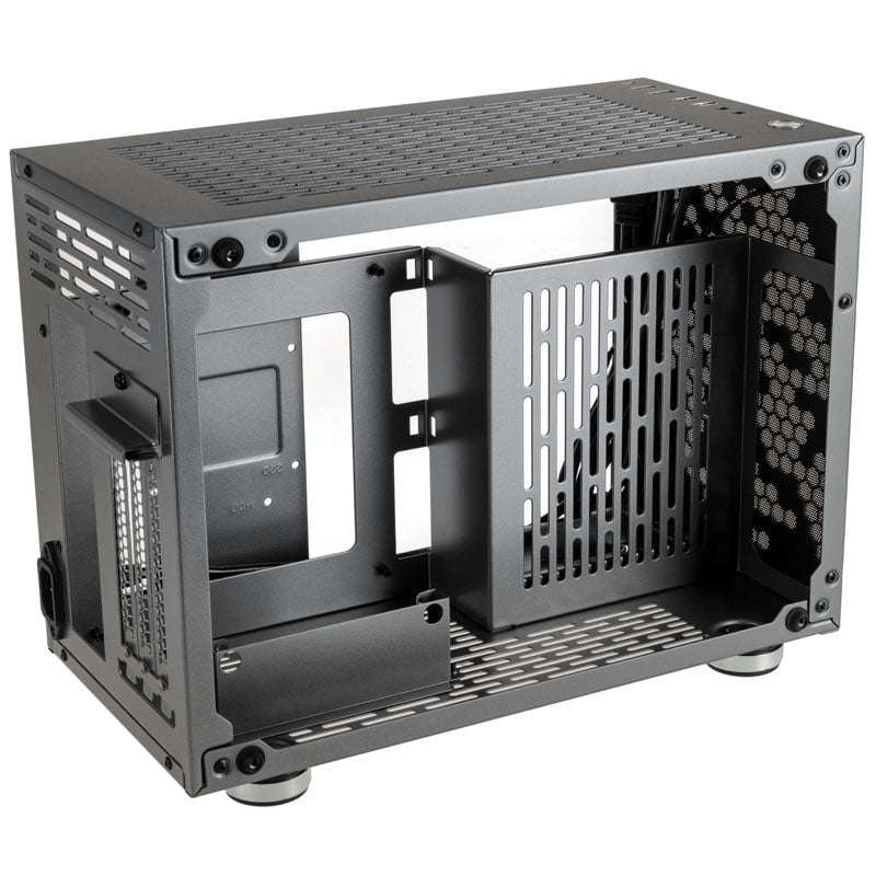 Kolink Rocket Heavy Vented Edition Aluminium Mini-ITX Case-Gunmetal Grey Kolink