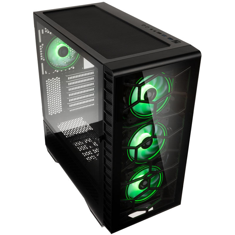 Kolink Observatory Y ARGB Midi-Tower Gaming Case-Black Window Kolink