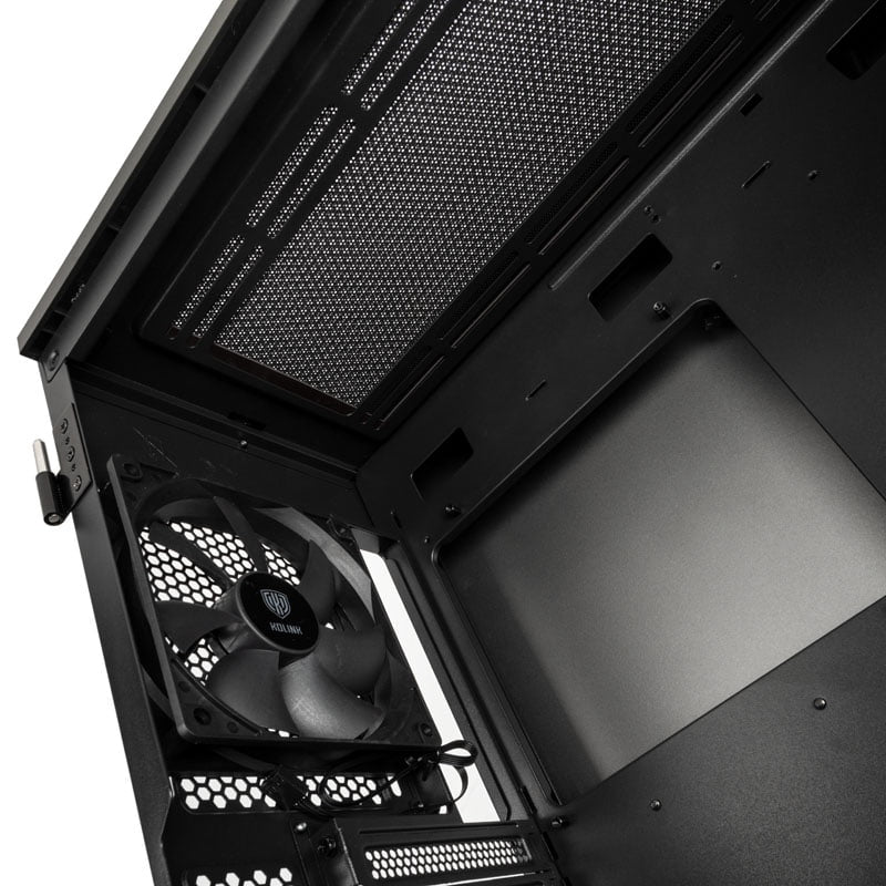 Kolink Stronghold Barricade Midi Tower Case - Gunmetal Grey Kolink