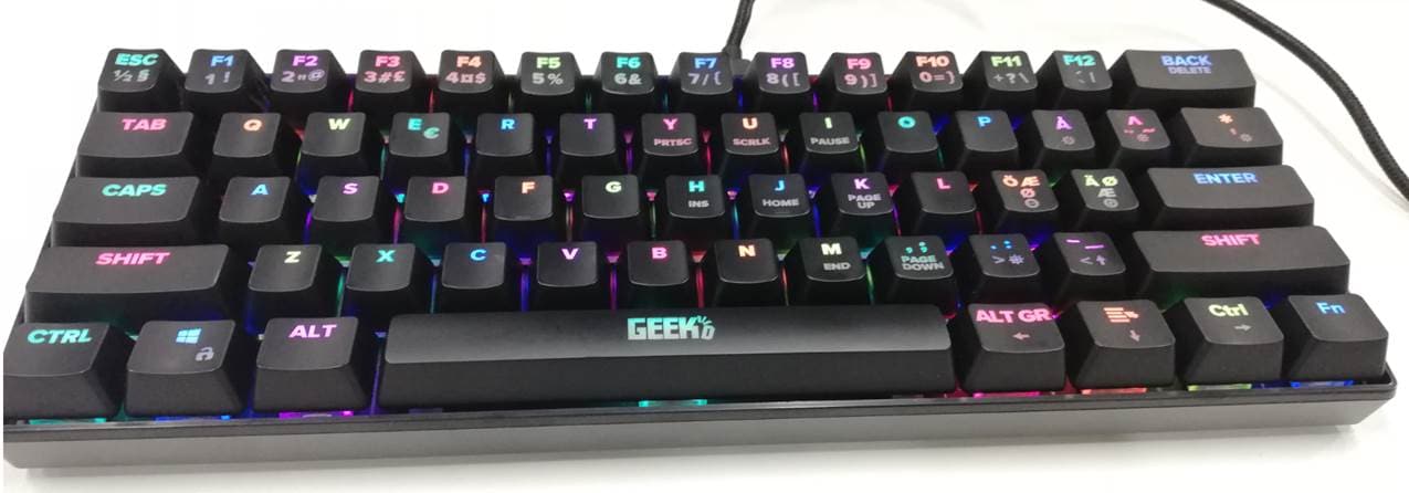 Geekd Reflex Rgb 60% tastatur 61 key Geekd