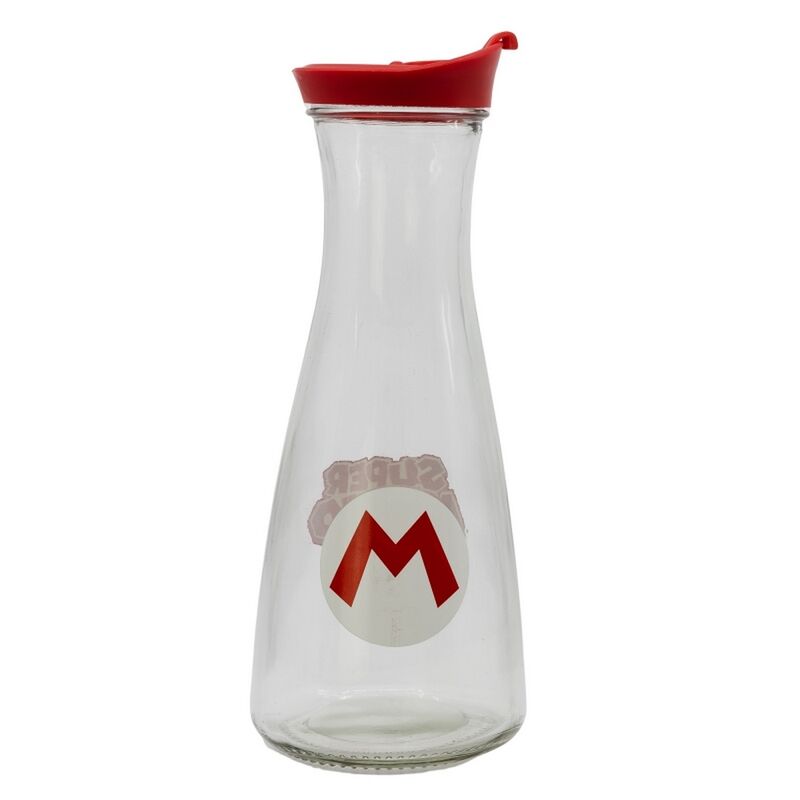 Super Mario Xl Glass Flaske (Super Mario Logo)