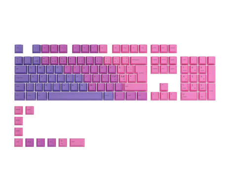 Glorious GPBT Keycaps - 115 PBT keycaps, ISO, Nordic-Layout, Nebula Glorious