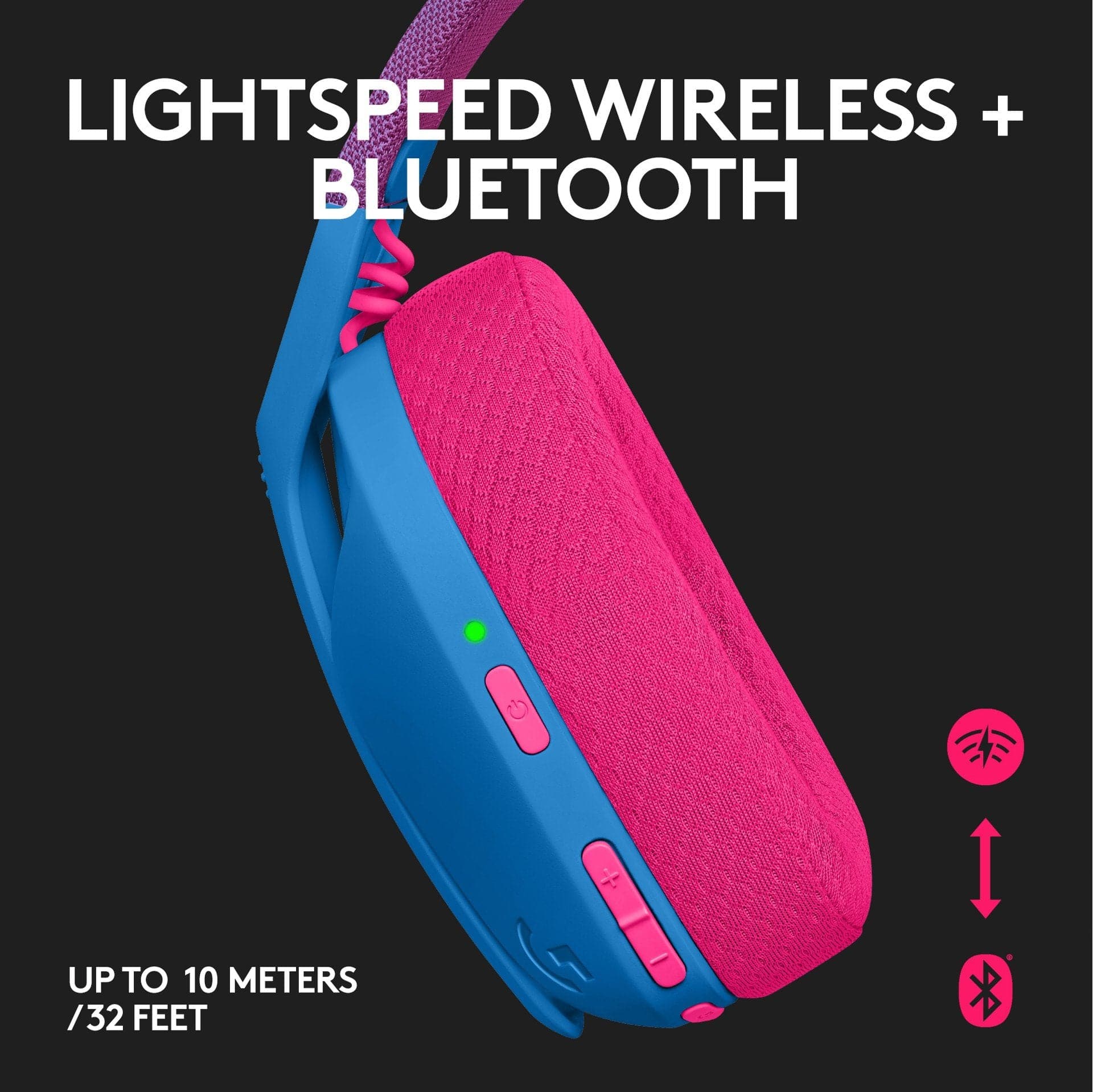 Logitech - G435 Lightspeed Wireless Gaming Headset - Blue Logitech