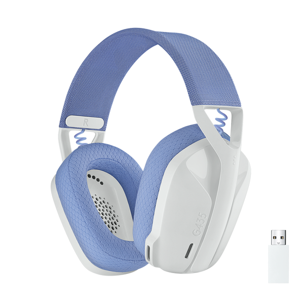 Logitech - G435 Lightspeed Trådlöst Gamingheadset - Vit