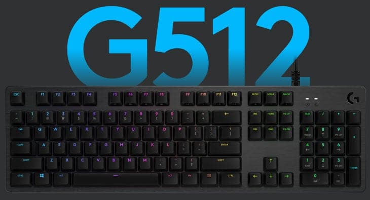 Logitech - G512 Carbon RGB Mechanical Gaming Keyboard Logitech