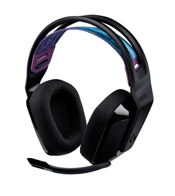 Logitech - G535 LIGHTSPEED trådlöst spelheadset - SVART