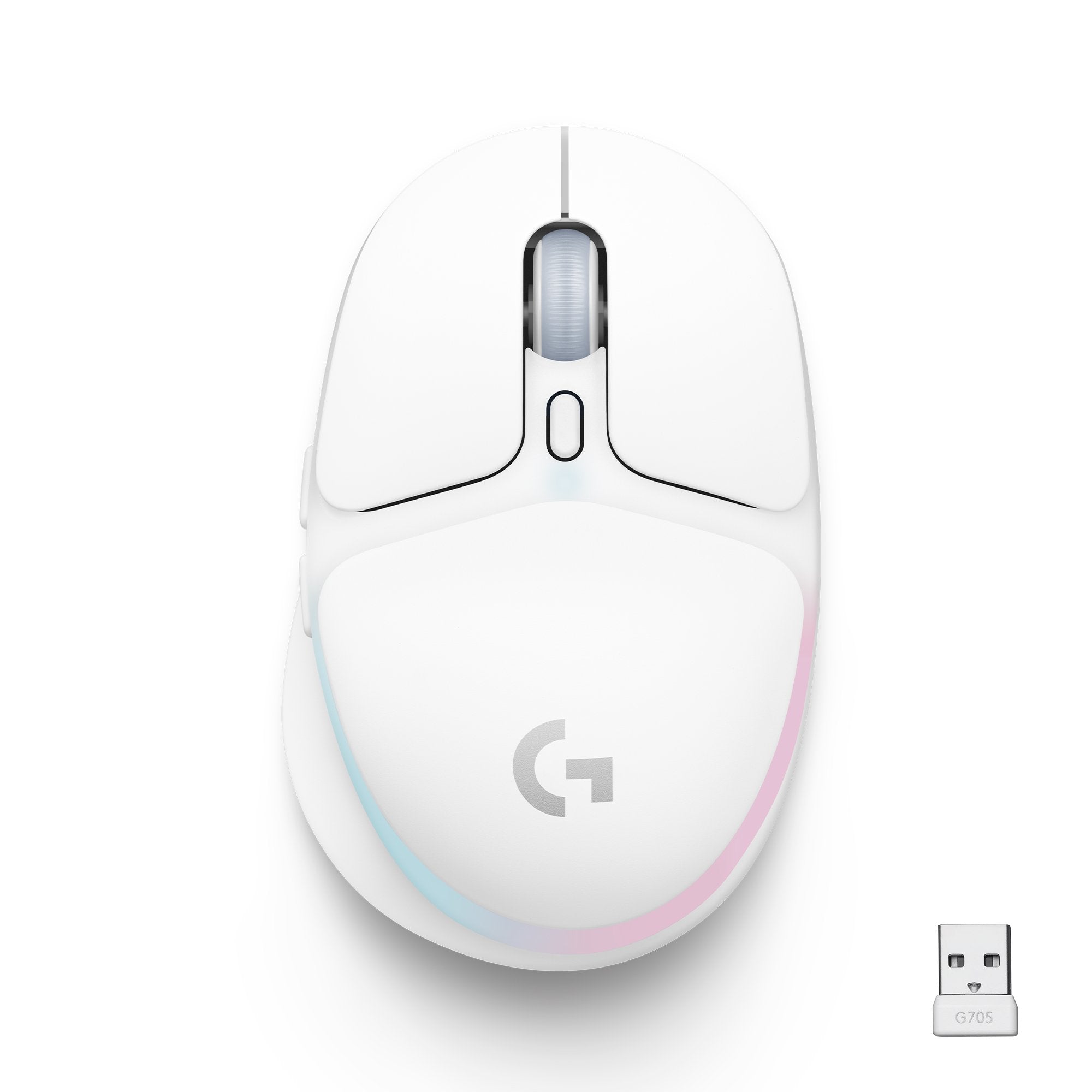 Logitech - G705 - Trådlös spelmus - Off White