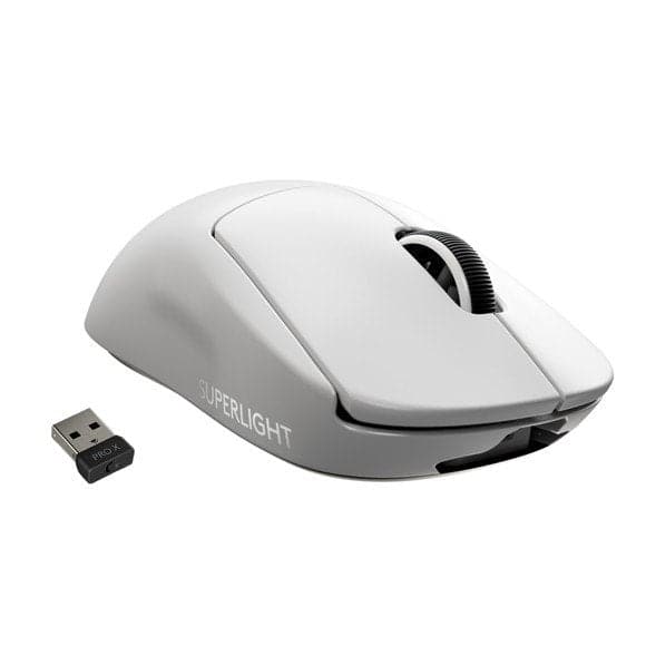 Logitech - PRO X SUPERLIGHT Trådlös spelmus - VIT