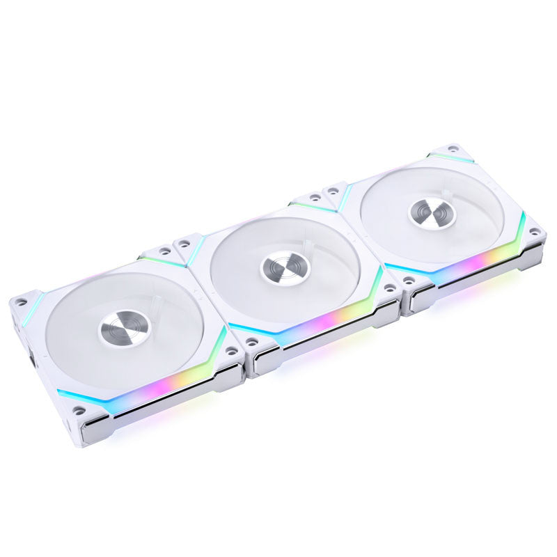 Lian Li UNI FAN SL V2 120 RGB PWM Fan 3 Pack, White - 120 mm, 28mm frame Lian Li