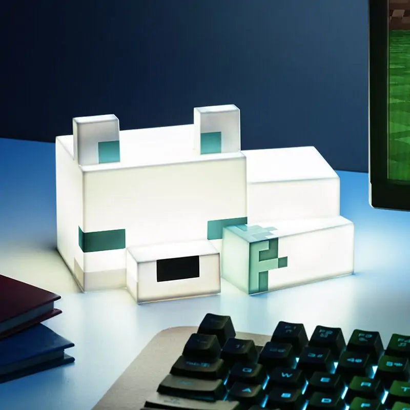 Minecraft 3D Lampe - Polarræv - 16 Cm Paladone