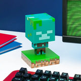 Minecraft Drowned Zombie Icon lys Paladone