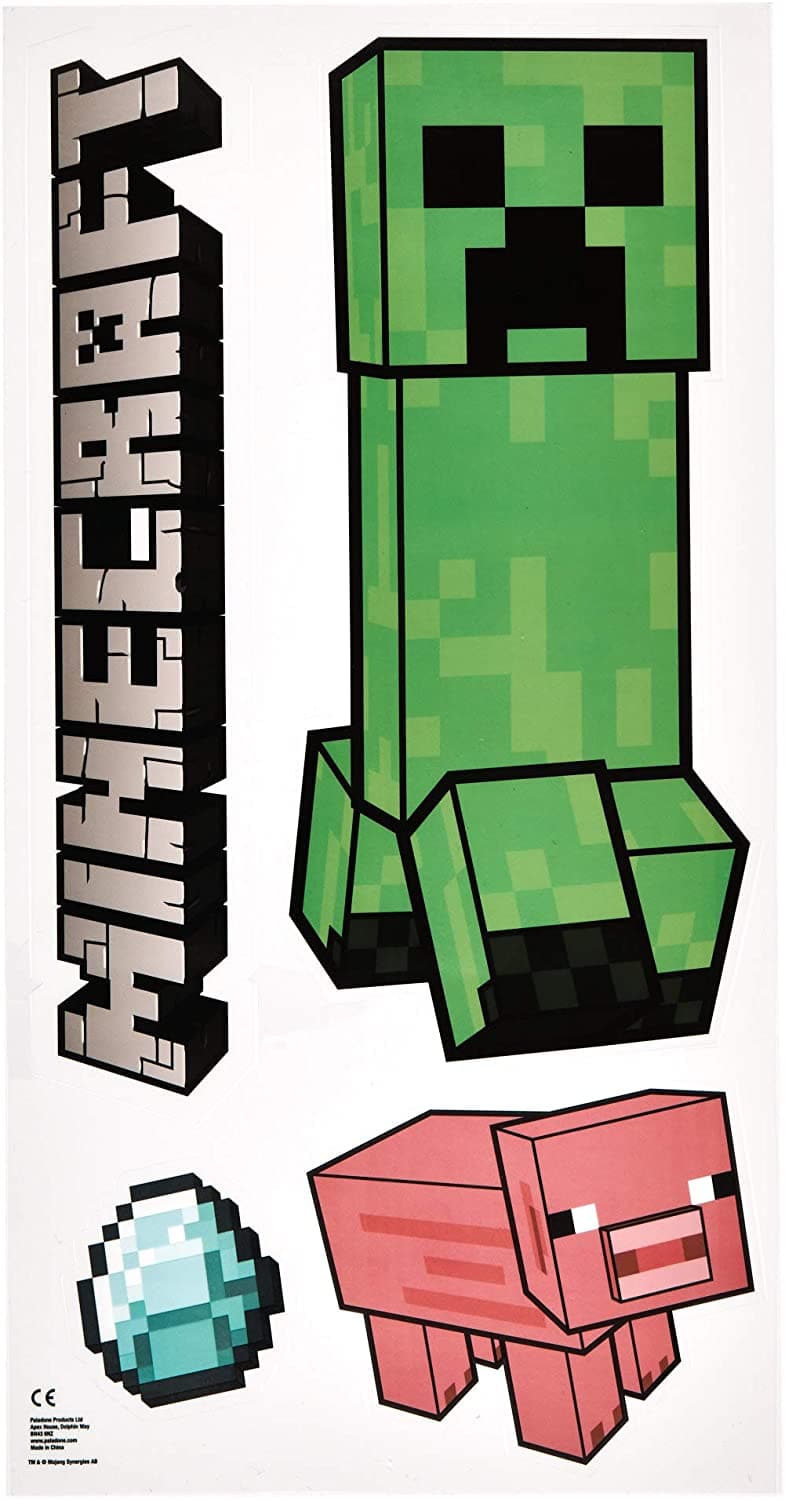Minecraft Wall Sticker - Minecraft Klistermærker til væggen Minecraft