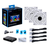 Lian li UNI FAN SL Infinity PWM Hvid 3 pack - 120mm - Infinity RGB - Controller Inkluderet Lian Li