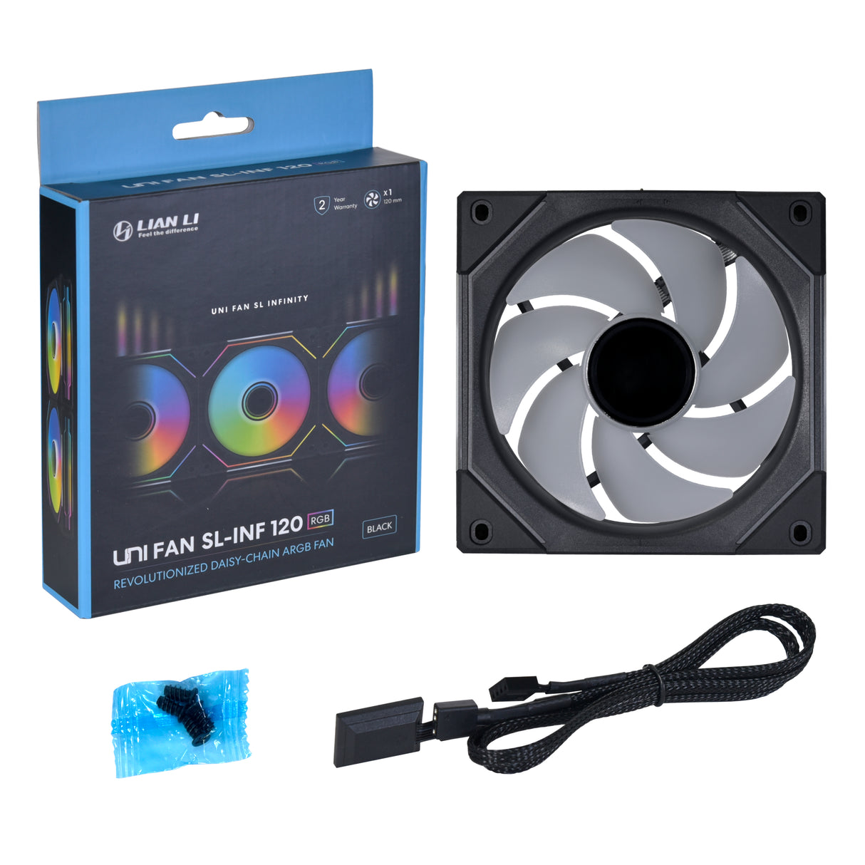 Lian li UNI FAN SL Infinity PWM Sort - 120mm - Infinity RGB - Single Pack Lian Li