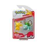 Pokémon - STRIDSFIGURE 2-PACK BULBASAUR OCH PIKACHU