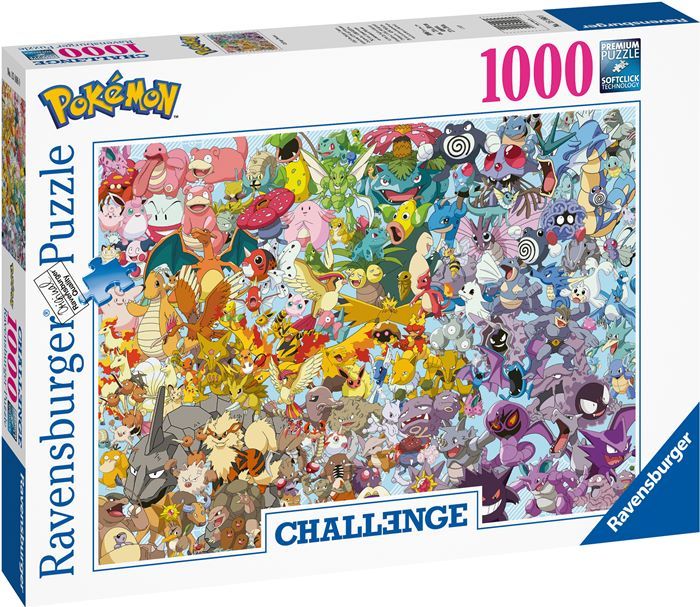 Ravensburger - Puslespil 1000 - Challenge - Pokémon Ravensburger