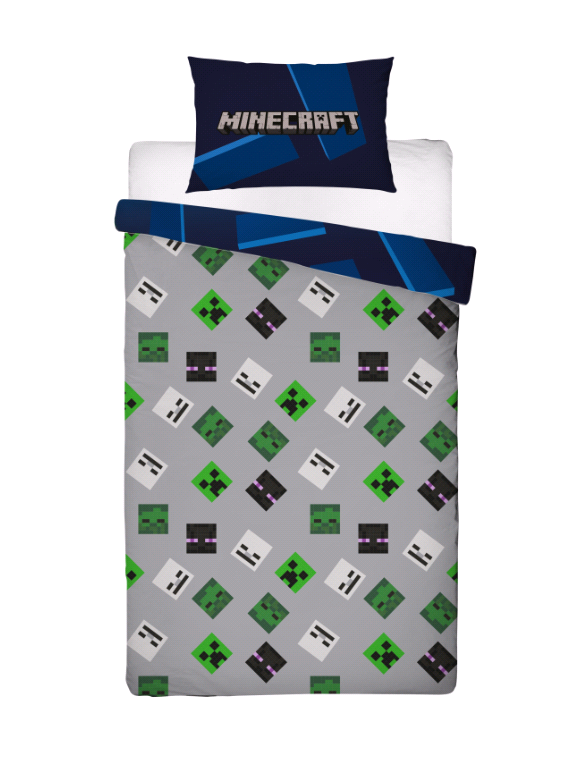 Sengetøj - Voksen str. 140 x 200 cm - Minecraft Minecraft