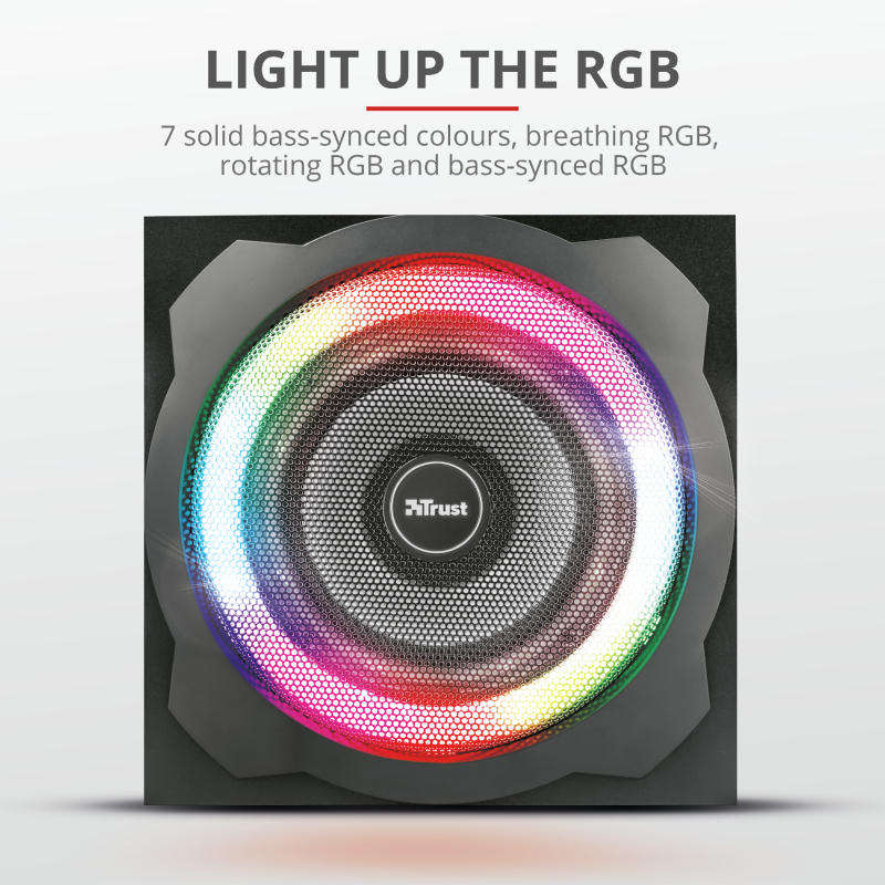 Trust GXT 629 Tytan RGB Illuminated 2.1 Speaker Set Trust