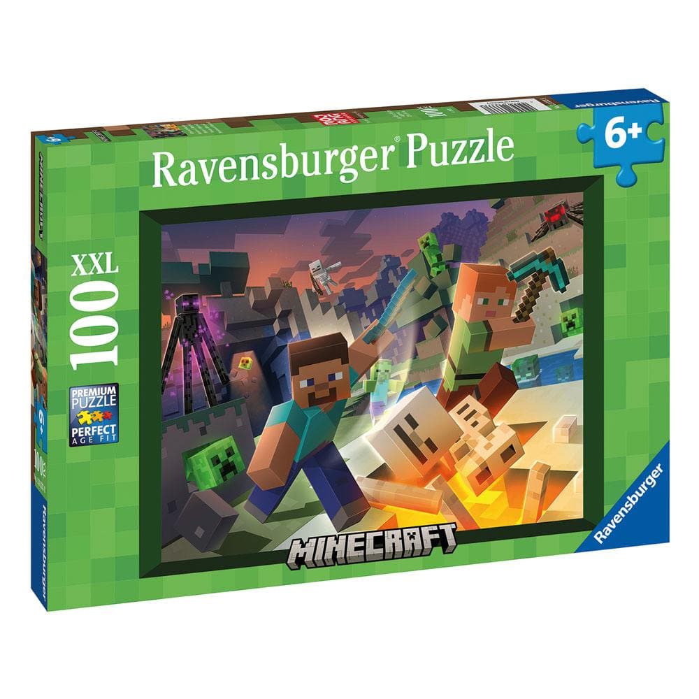 Minecraft Jigsaw Monster Minecraft (100 brikker) Ravensburger