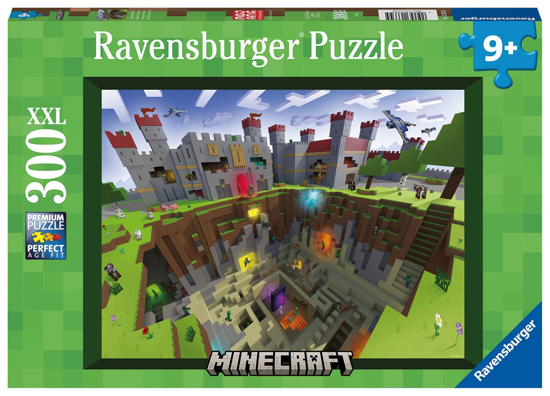 Minecraft Jigsaw Minecraft: Cutaway (300 brikker) Ravensburger