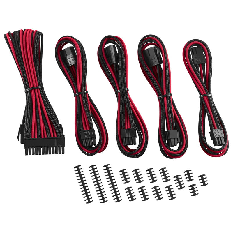 CableMod Classic ModMesh Cable Extension Kit - 8+6 Series - black/red CableMod