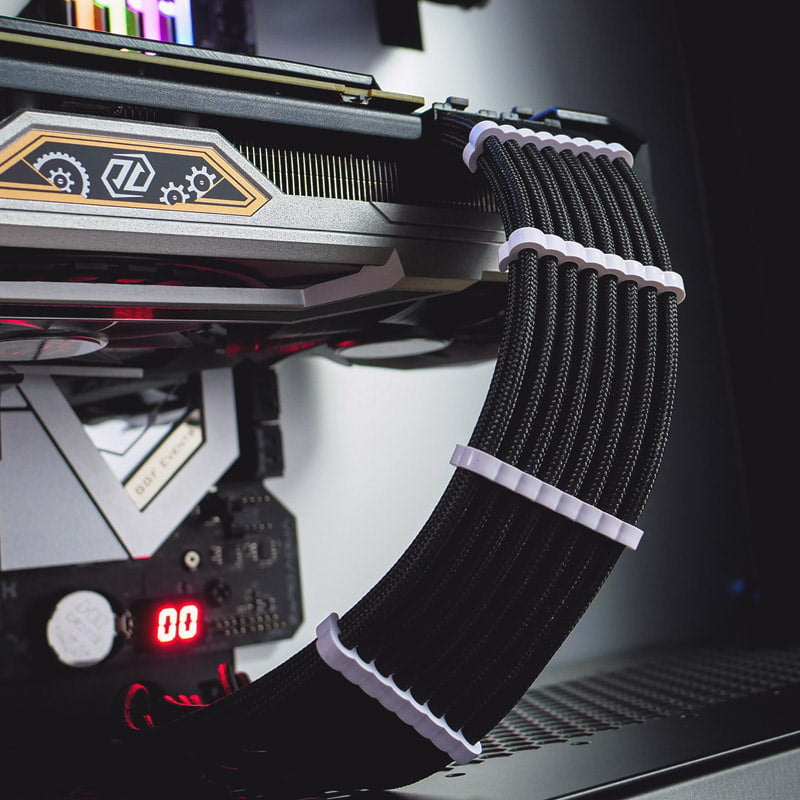 CableMod PRO Bridged Cable Comb Kit - white CableMod