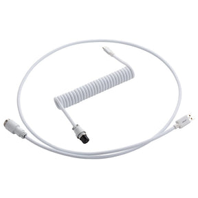 CableMod Pro Coiled Keyboard Cable USB A to USB Type C, Glacier White - 150cm CableMod