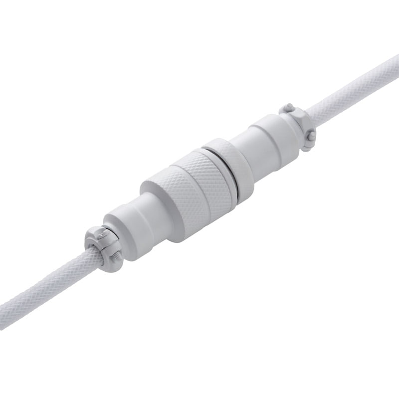 CableMod Pro Coiled Keyboard Cable USB A to USB Type C, Glacier White - 150cm CableMod